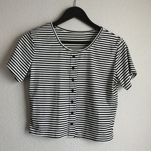 Striped Crop Top